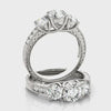 Three-Stone Vintage Engagement Ring