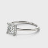 Princess-Cut Hidden Halo Engagement Ring