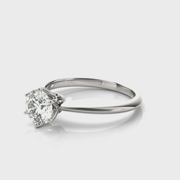 Round Solitaire Engagement Ring