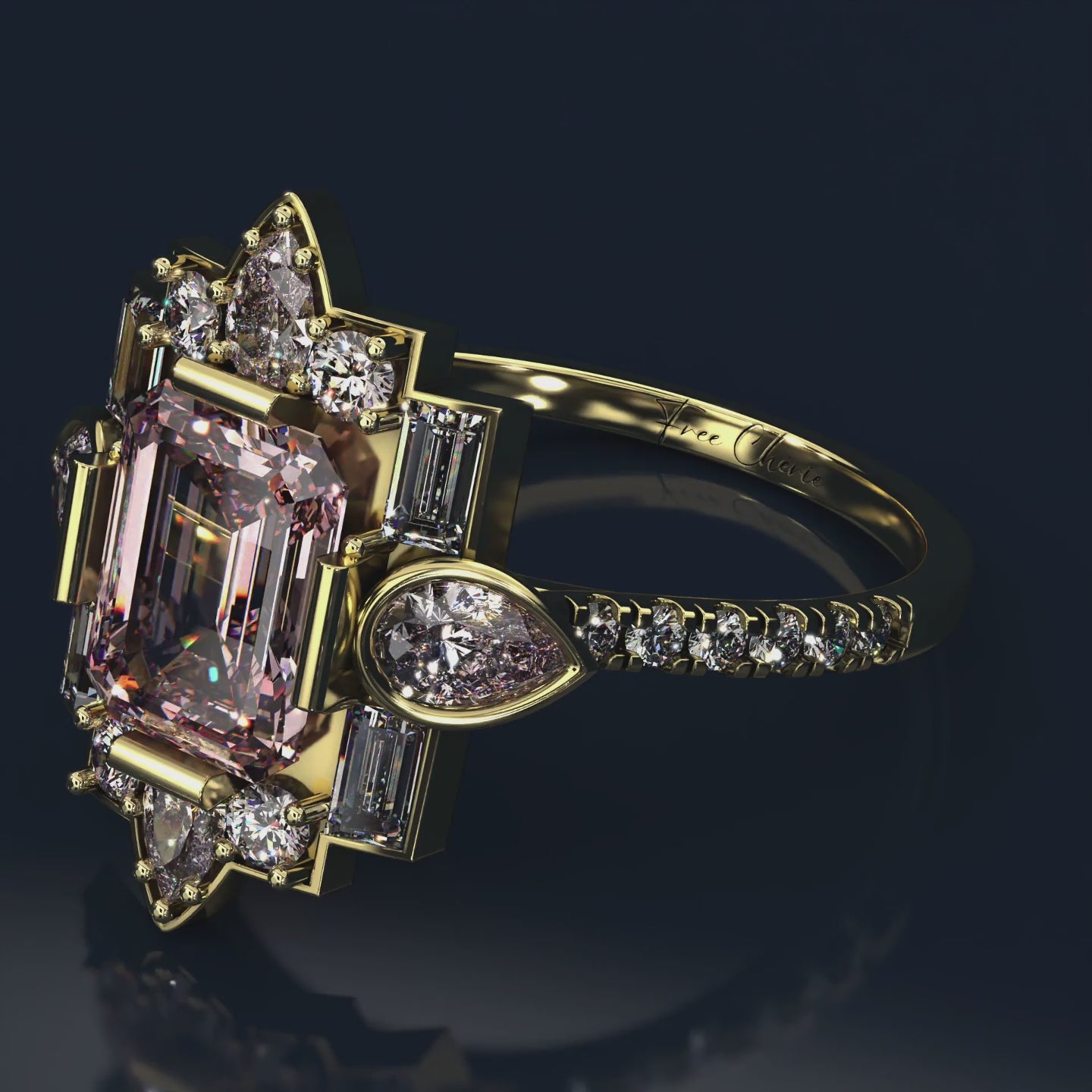 Citadel of Light Ring - Free Chérie Diamonds