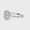 Round-Cut Diamond Halo Engagement Ring