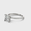 Princess-Cut Hidden Halo Engagement Ring