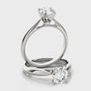 Solitaire Round-Cut Engagement Ring