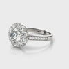 Round-Cut Halo Engagement Ring