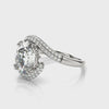 Oval Bypass Engagement Ring