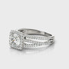 Halo Round-Cut Engagement Ring