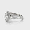 Multirow Marquise Engagement Ring