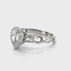 Pear Halo Engagement Ring