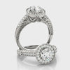 Halo Vintage Engagement Ring