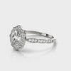 Oval-Cut Halo Engagement Ring