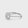 Round Diamond Halo Engagement Ring