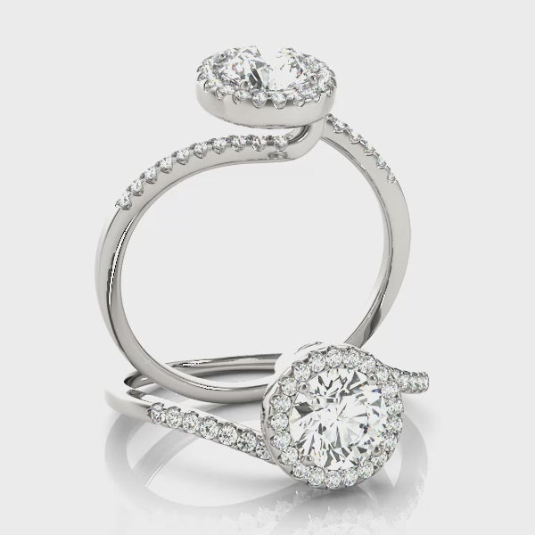 Bypass Halo Engagement Ring