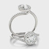 Bypass Halo Engagement Ring