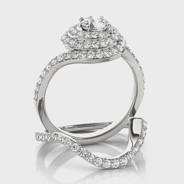 Bypass Halo Engagement Ring
