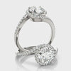 Halo Bypass Engagement Ring