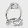 Halo Round-Cut Engagement Ring