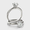 Six-Prong Round Solitaire Ring