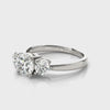 Round-Cut Three Stone Engagement Ring