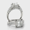 Princess-Cut Halo Engagement Ring